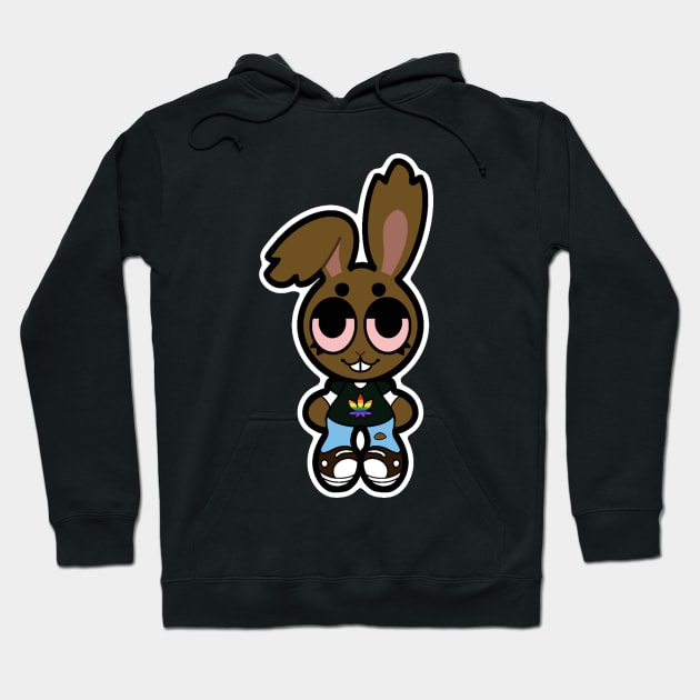 Philadelphia Pride Flag Bunny Hoodie by Indy-Site